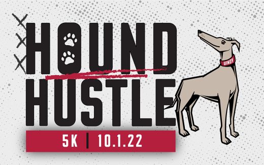 hound hustle 5k graphic with Grady